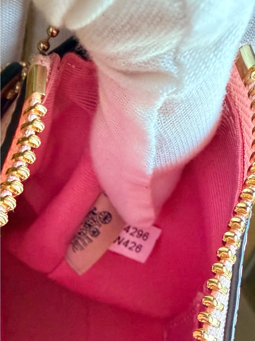 🌟 Coach Pink Signature Nolita 19C Bag with Bow Charm Accessory - Picture 13 of 17